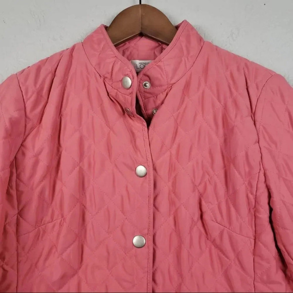 FALL SALE! EUC Peach Ann Taylor LOFT Quilted Jacket - Picture 3 of 4
